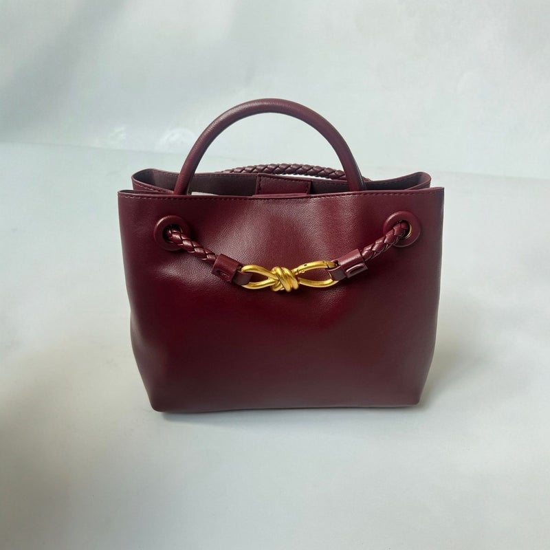 24 Andiamo Bow Classic Woven Commuter Large Capacity Tote Bag Factory - Image 2